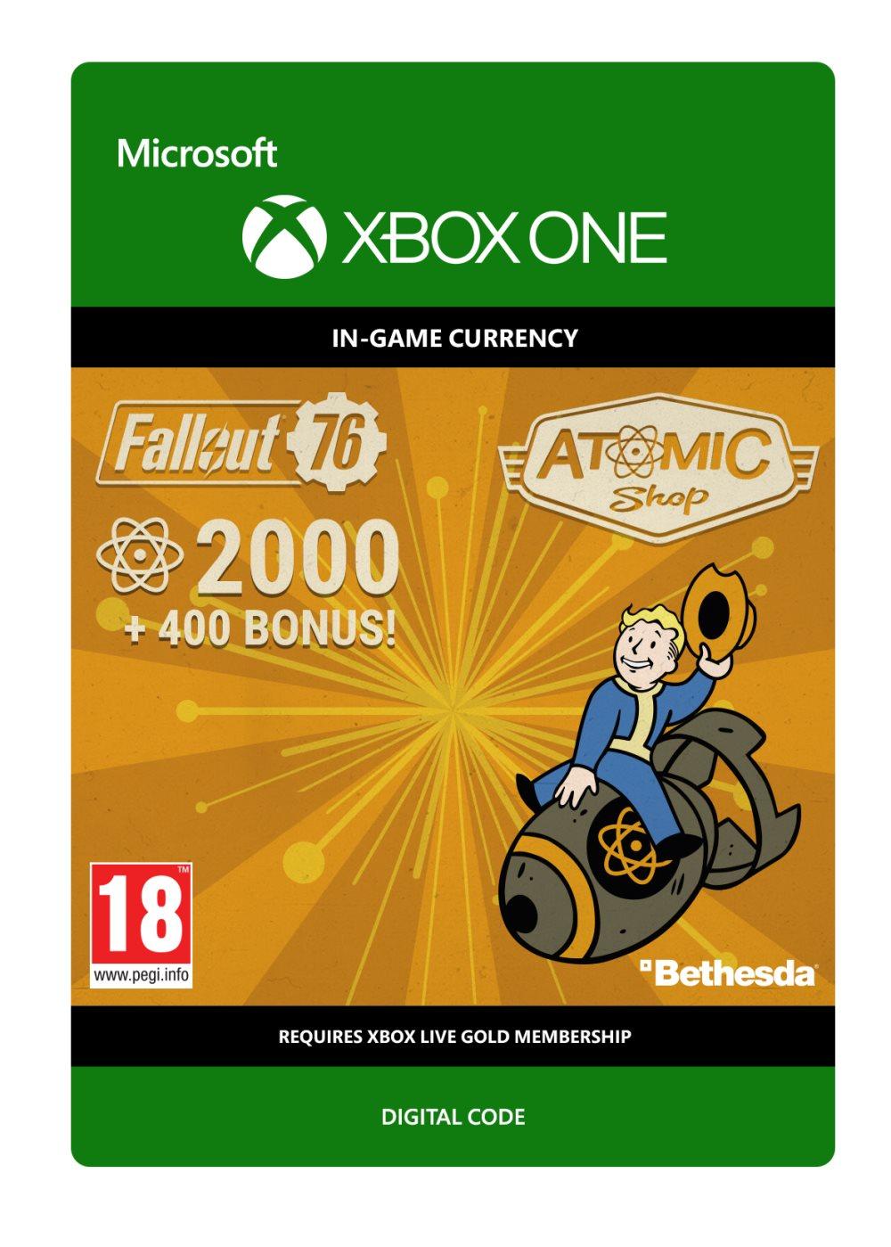 Fallout® 76: 2000 (+400 Bonus) Atoms