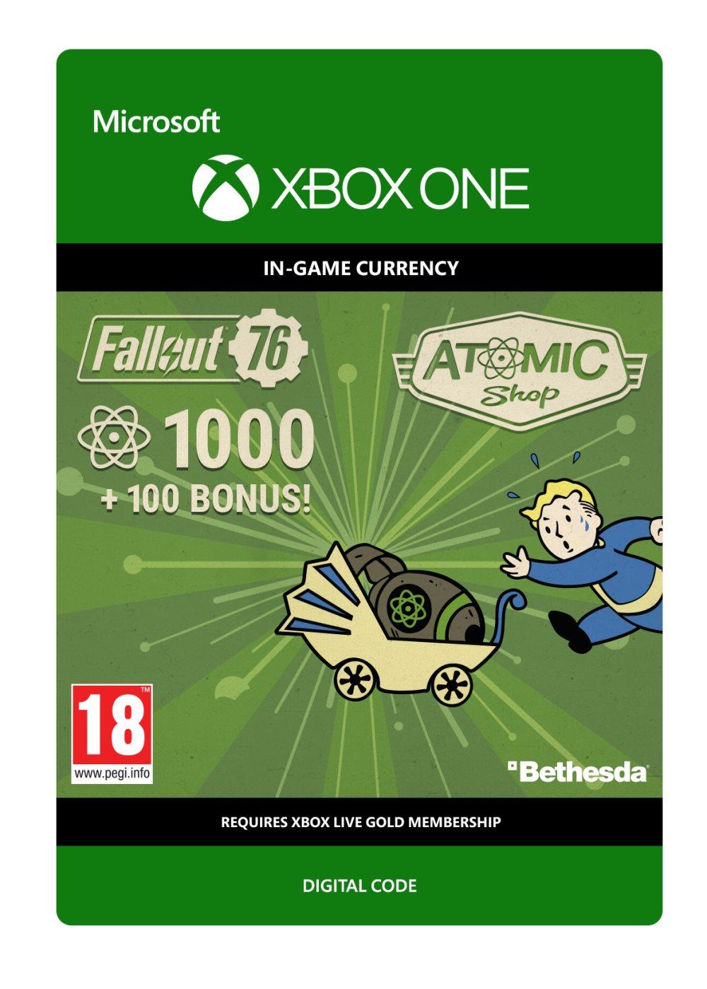 Fallout® 76: 1000 (+100 Bonus) Atoms