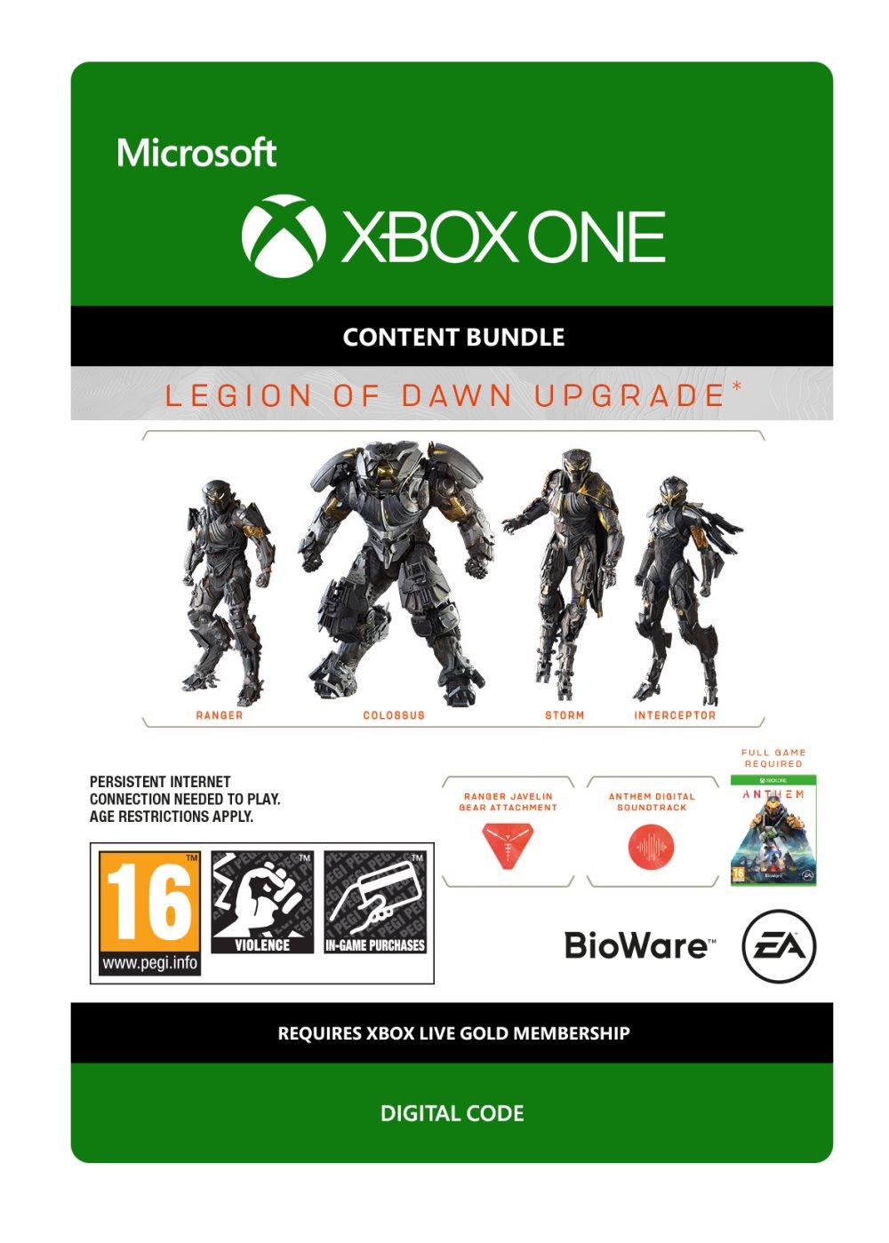 ANTHEM™ LEGION OF DAWN UPGRADE