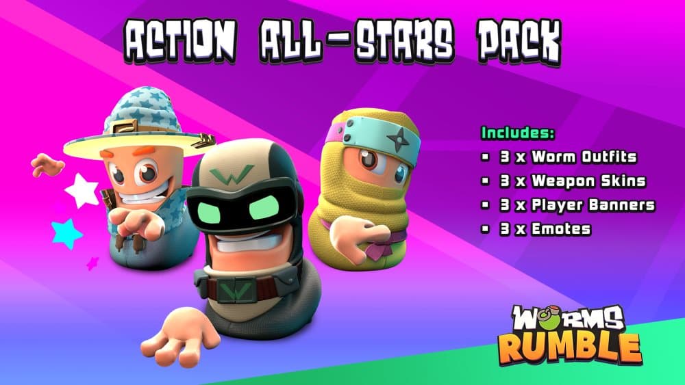 Worms Rumble - Action All-Stars Pack
