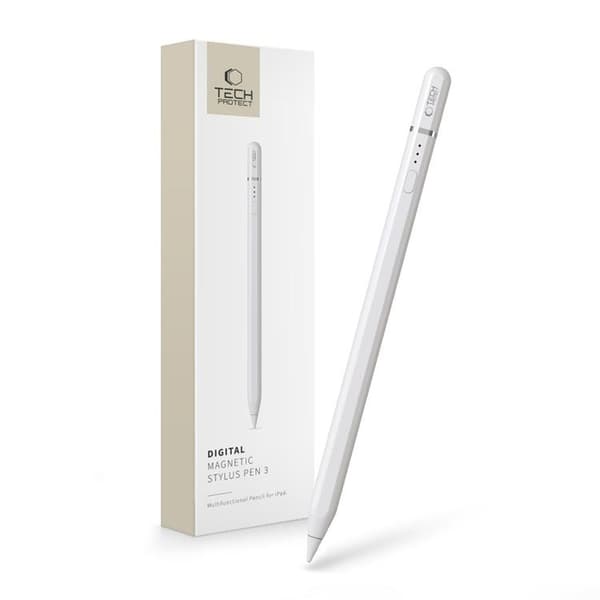 Tech-Protect Digital Magnetic Stylus Penna "3" iPad - Vit