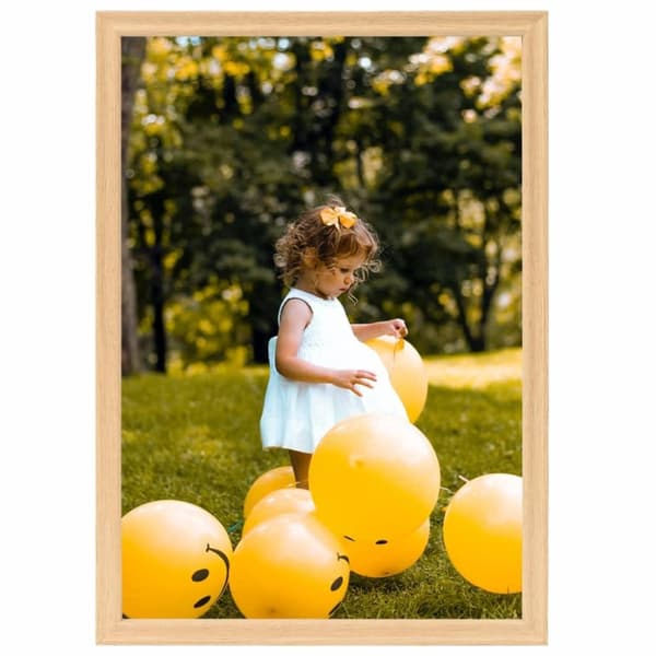 vidaXL Fotorammekollasje for vegg eller bord 5 stk 70x90 cm lys eik