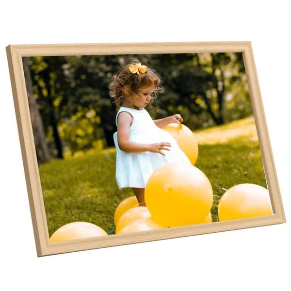 vidaXL Fotorammekollasje for vegg eller bord 5 stk 70x90 cm lys eik