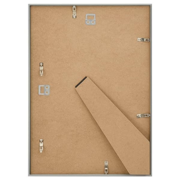 vidaXL Valokuvakehyskollaasi 3 kpl seinälle/pöydälle hopea 18x24cm MDF