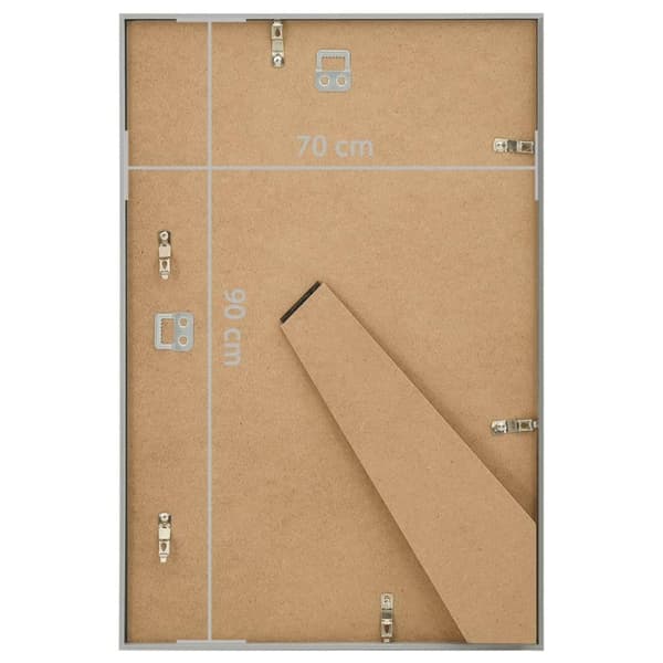 vidaXL Valokuvakehyskollaasi 5 kpl seinälle/pöydälle hopea 70x90cm MDF