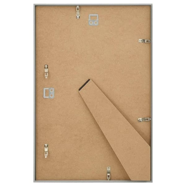 vidaXL Fotoramar 3 st för vägg eller bord silver 70x90 cm MDF