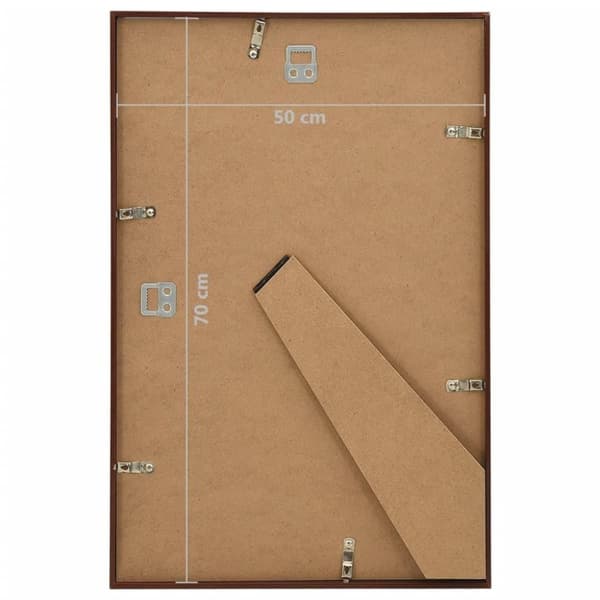 vidaXL Fotoramar 5 st för vägg eller bord brons 50x70 cm MDF