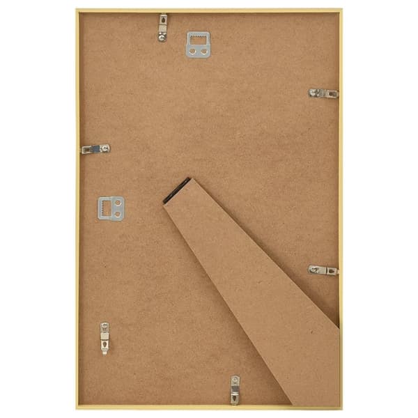 vidaXL Fotoramar 5 st för vägg eller bord guld 70x90 cm MDF