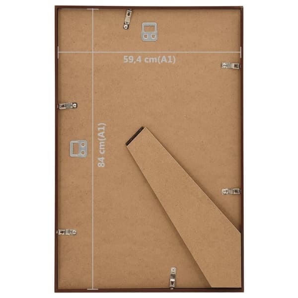 vidaXL Fotoramar 3 st för vägg eller bord brons 59,4x84 cm MDF