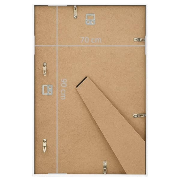 vidaXL Fotoramar 3 st för vägg eller bord vit 70x90 cm MDF