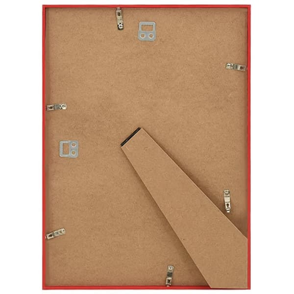 vidaXL Fotoramar 5 st för vägg eller bord röd 70x90 cm MDF