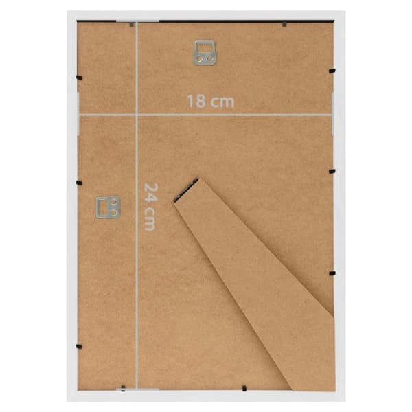 vidaXL Fotoramar 3 st för bord vit 18x24 cm MDF