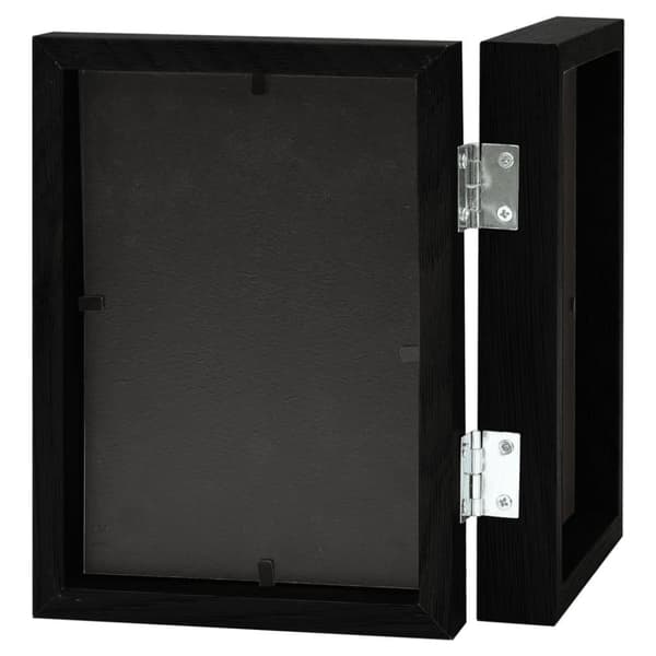 vidaXL Tvådelad fotoram svart 2x(13x18 cm)