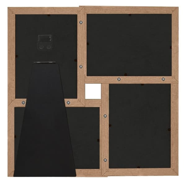 vidaXL Fotoram för 4x(10x15 cm) bilder ljusbrun MDF