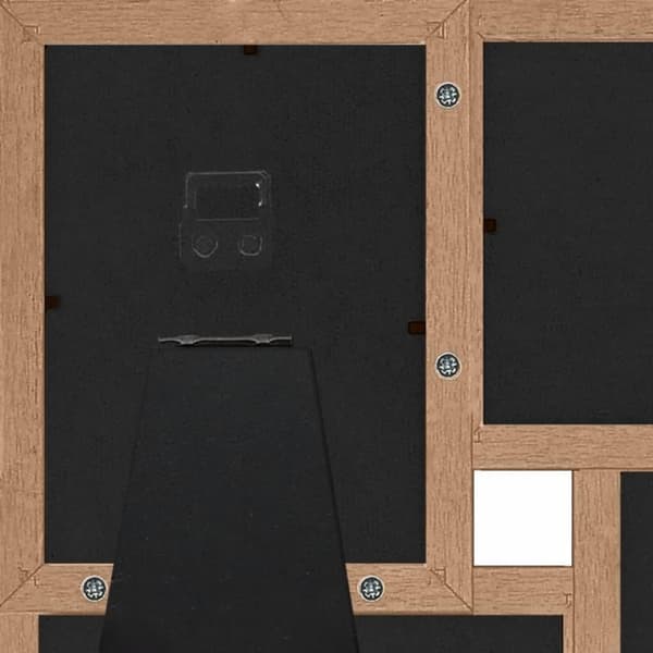 vidaXL Fotoram för 4x(10x15 cm) bilder ljusbrun MDF