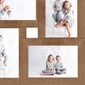 Miniatyrbild 3 av 7: vidaXL Fotoram för 4x(13x18 cm) bilder ljusbrun MDF