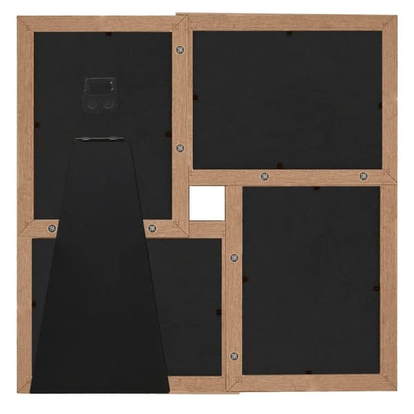 vidaXL Fotoram för 4x(13x18 cm) bilder ljusbrun MDF