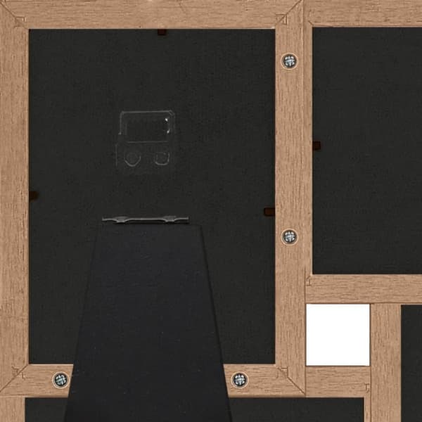 vidaXL Fotoram för 4x(13x18 cm) bilder ljusbrun MDF