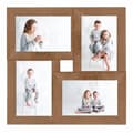 Miniatyrbild 2 av 7: vidaXL Fotoram för 4x(13x18 cm) bilder ljusbrun MDF