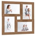 Miniatyrbild 1 av 7: vidaXL Fotoram för 4x(13x18 cm) bilder ljusbrun MDF