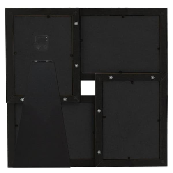 vidaXL Kollaasi valokuvakehys 4x(10x15 cm) kuville musta MDF