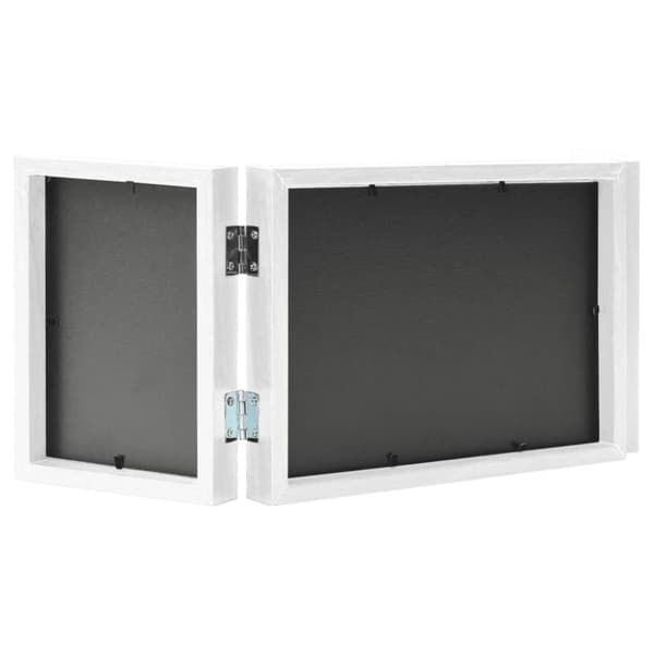 vidaXL Trefoldig fotorammekollasj hvit 22x15 cm+2x(10x15 cm)