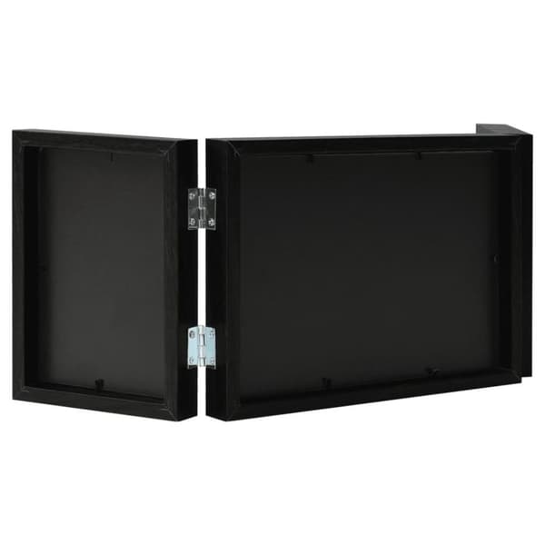 vidaXL Tredelad fotoram svart 22x15 cm+2x(10x15 cm)