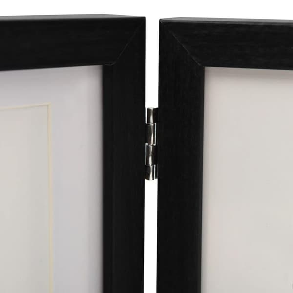 vidaXL Tredelad fotoram svart 22x15 cm+2x(10x15 cm)