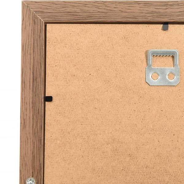vidaXL Fotorammekollasj for 10x(10x15 cm) bilde lysebrun MDF