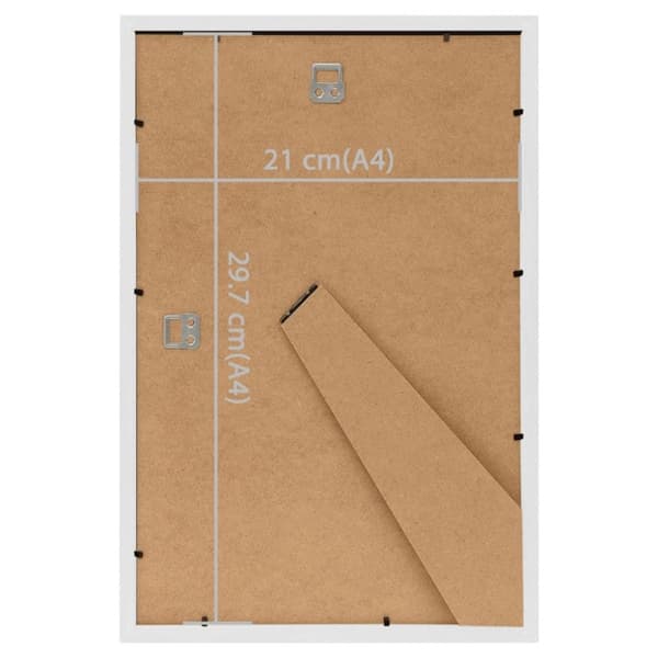 vidaXL Fotoramar 5 st för bord vit 21x29,7cm MDF