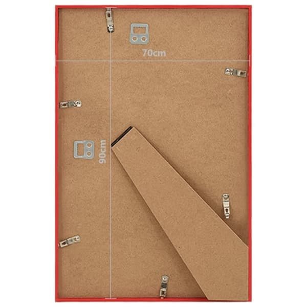 vidaXL Valokuvakehyskollaasi 5 kpl seinälle/pöydälle pun. 70x90 cm MDF