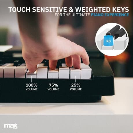 MAX KB12P Elektronisk Keyboard Pro 61-key MIDI