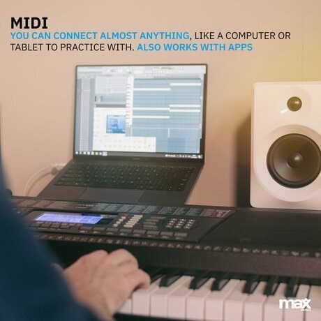 MAX KB12P Elektronisk Keyboard Pro 61-key MIDI