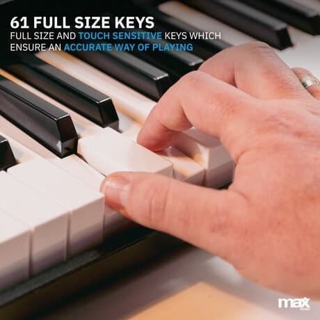 MAX KB12P Elektronisk Keyboard Pro 61-key MIDI
