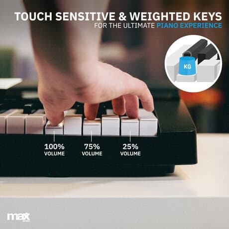 MAX KB6W Digital Piano 88-keys with Furniture Stand