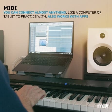 MAX KB6W Digital Piano 88-keys with Furniture Stand