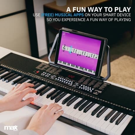 MAX KB5 Electronic Keyboard with 61-keys Lighting