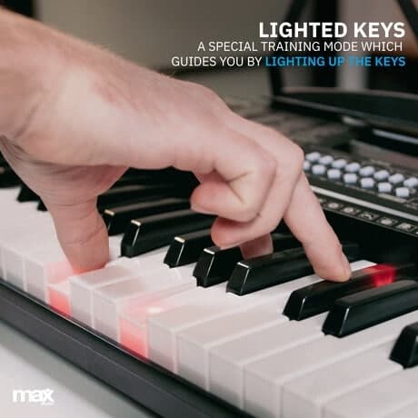 MAX KB5 Electronic Keyboard with 61-keys Lighting