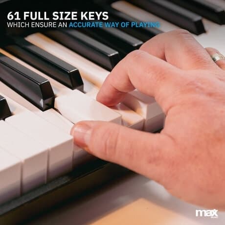 MAX KB5 Electronic Keyboard with 61-keys Lighting
