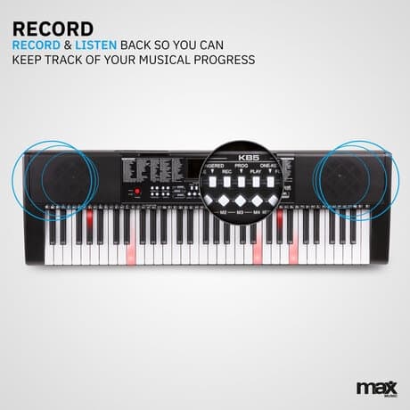 MAX KB5 Electronic Keyboard with 61-keys Lighting