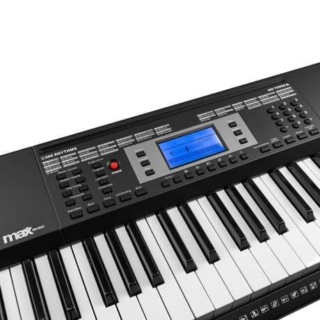 Max Rhapsody61L elektroniskt keyboard med 61 bakgrundsbelysta tangenter