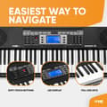 Miniatyrbild 7 av 11: Max Rhapsody61L elektroniskt keyboard med 61 bakgrundsbelysta tangenter
