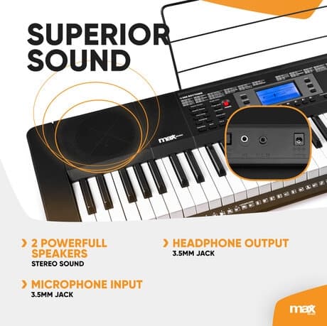 Max Rhapsody61 elektroniskt keyboard 61 tangenter - SET