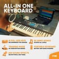 Miniatyrbild 4 av 11: Max Rhapsody61 elektroniskt Keyboard 61-tangenter