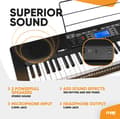 Miniatyrbild 8 av 11: Max Rhapsody61 elektroniskt Keyboard 61-tangenter
