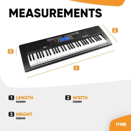 Max Rhapsody61 elektroniskt Keyboard 61-tangenter