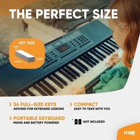 Max Rhapsody54 elektroniskt Keyboard 54-tangenter