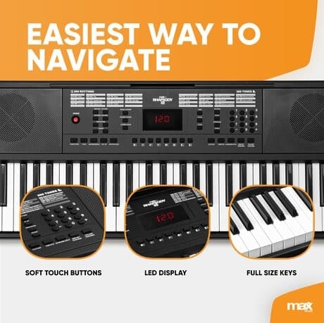 Max Rhapsody54 elektroniskt Keyboard 54-tangenter