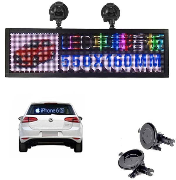 Programmerbar RGB LED-skilt, Høj lysstyrke, 128x32 Opløsning