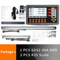 Miniatyrbild 2 av 2: Digitalt avläsningssystem, 0,005mm upplösning, LCD-display, 2/3 axelalternativ,2-axlig DRO-kit
